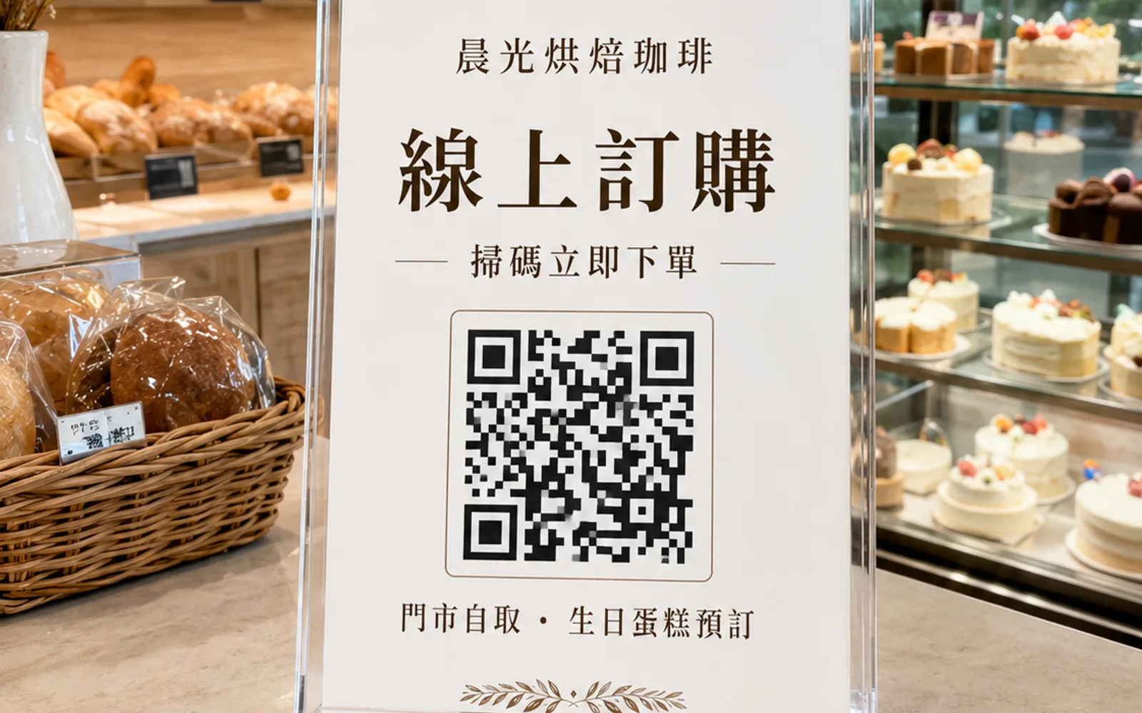 掃碼查看商品與預訂取貨